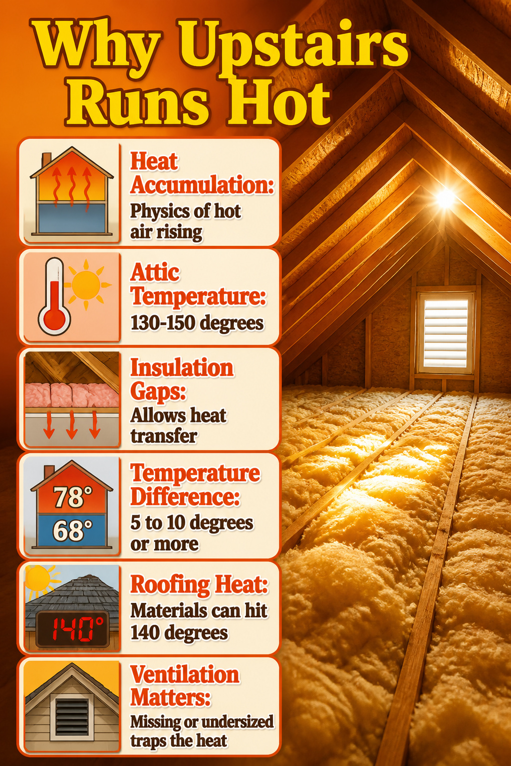 How to Cool Upstairs with Air Conditioning: 10 Steps for 2026 11 Diagram illustrating how heat rises in a home.
