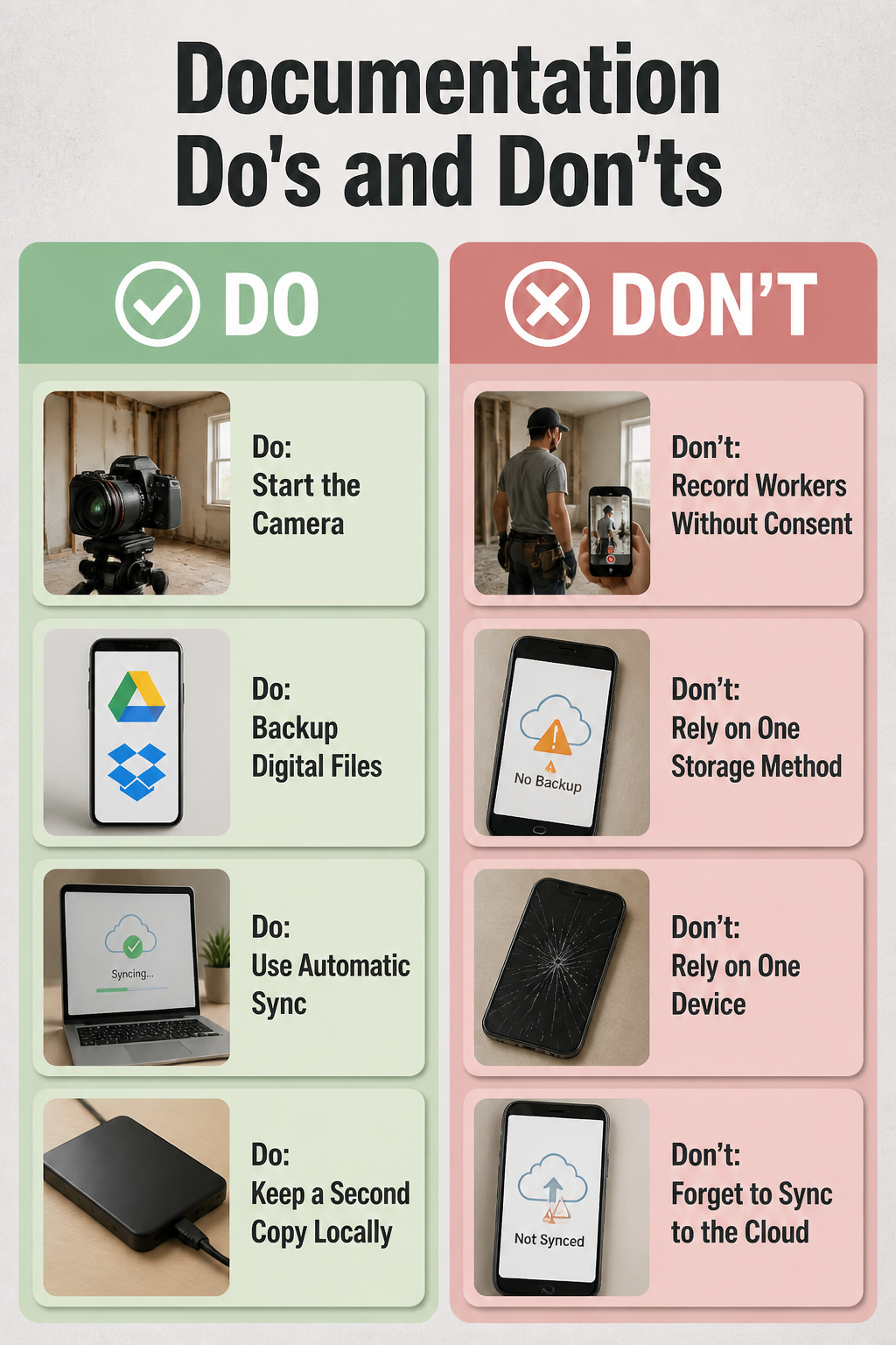An image depicting common documentation challenges in renovations.