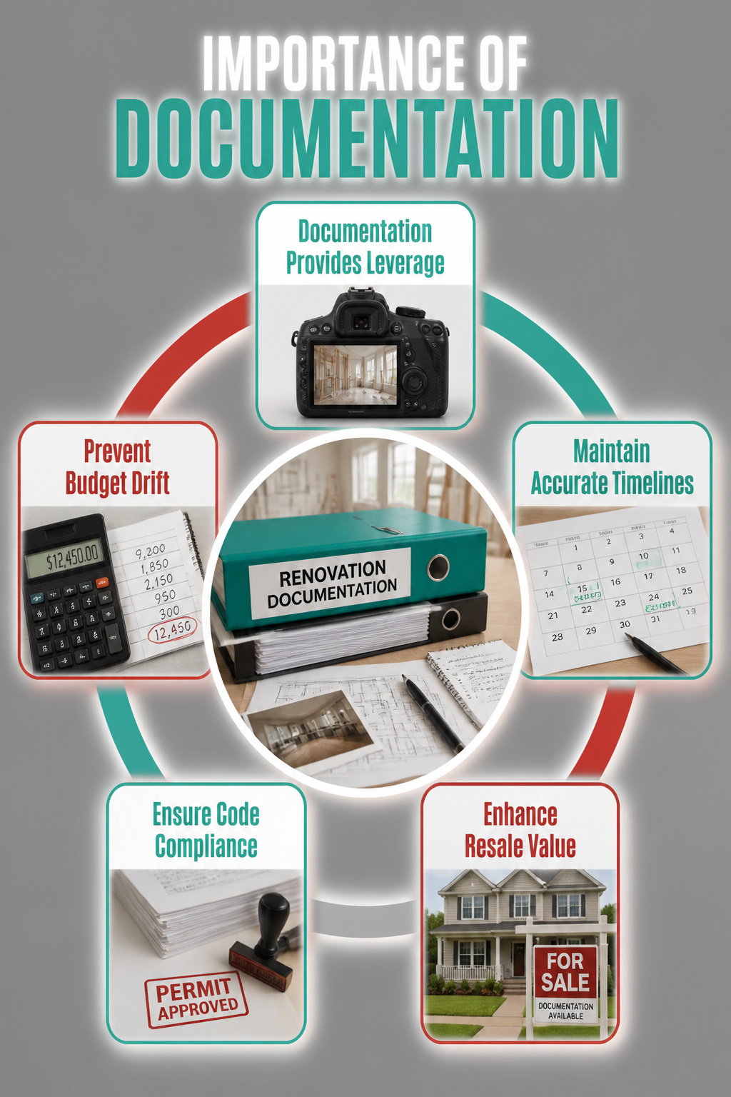 An image illustrating the importance of documenting renovations.