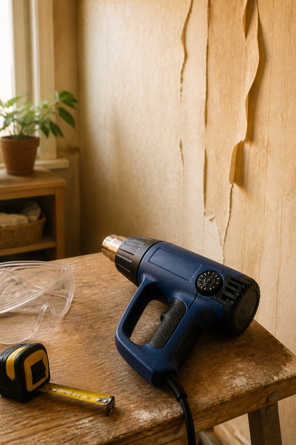 Close-up of a heat gun dial set between 250°F and 500°F.