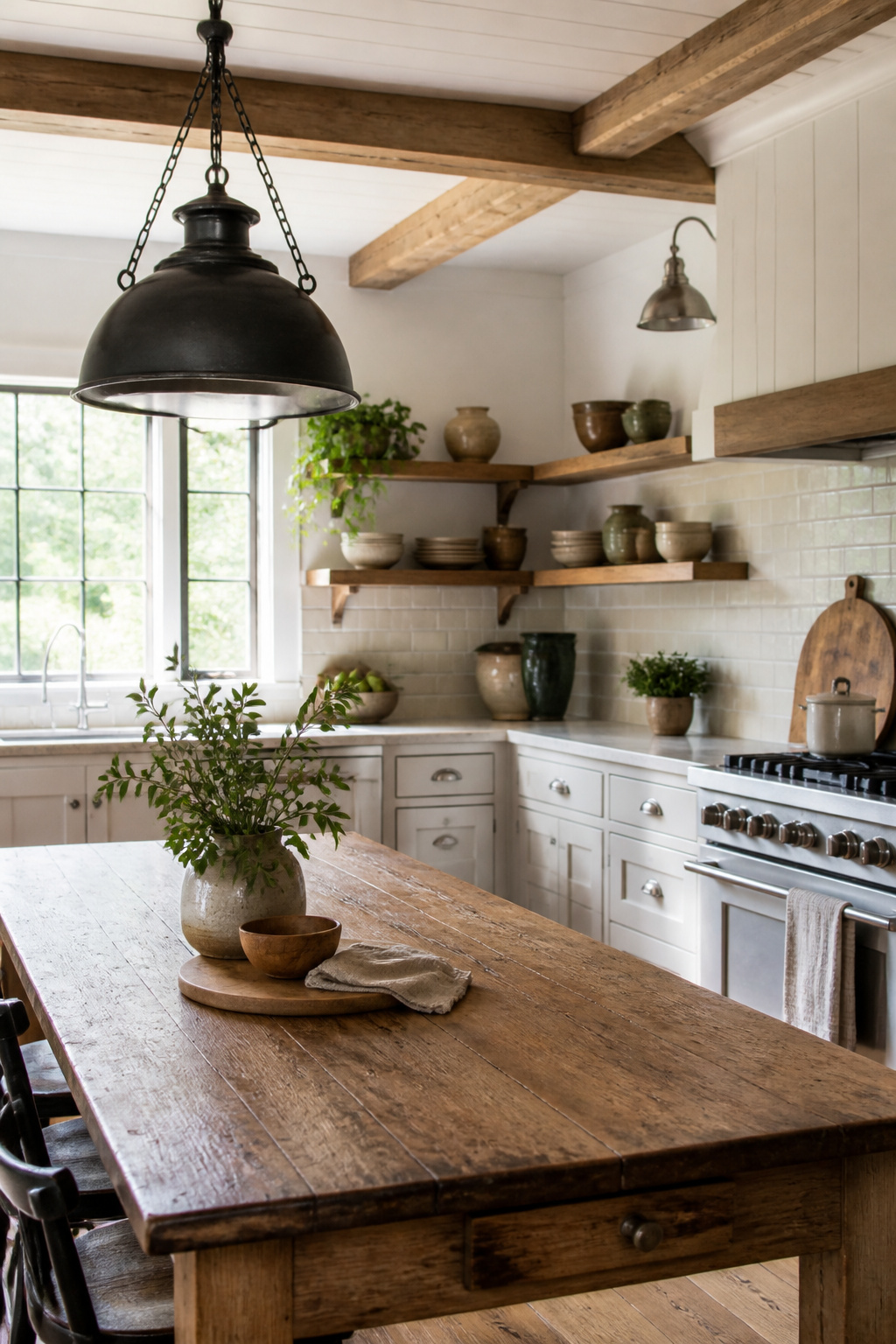 Farmhouse Kitchen Ceiling Lights: 6 Ideas for Every Style 8 Different light fixtures showcasing various materials in a kitchen.