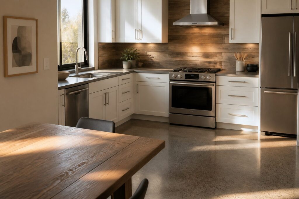 A variety of kitchen designs highlighting different layouts and styles.